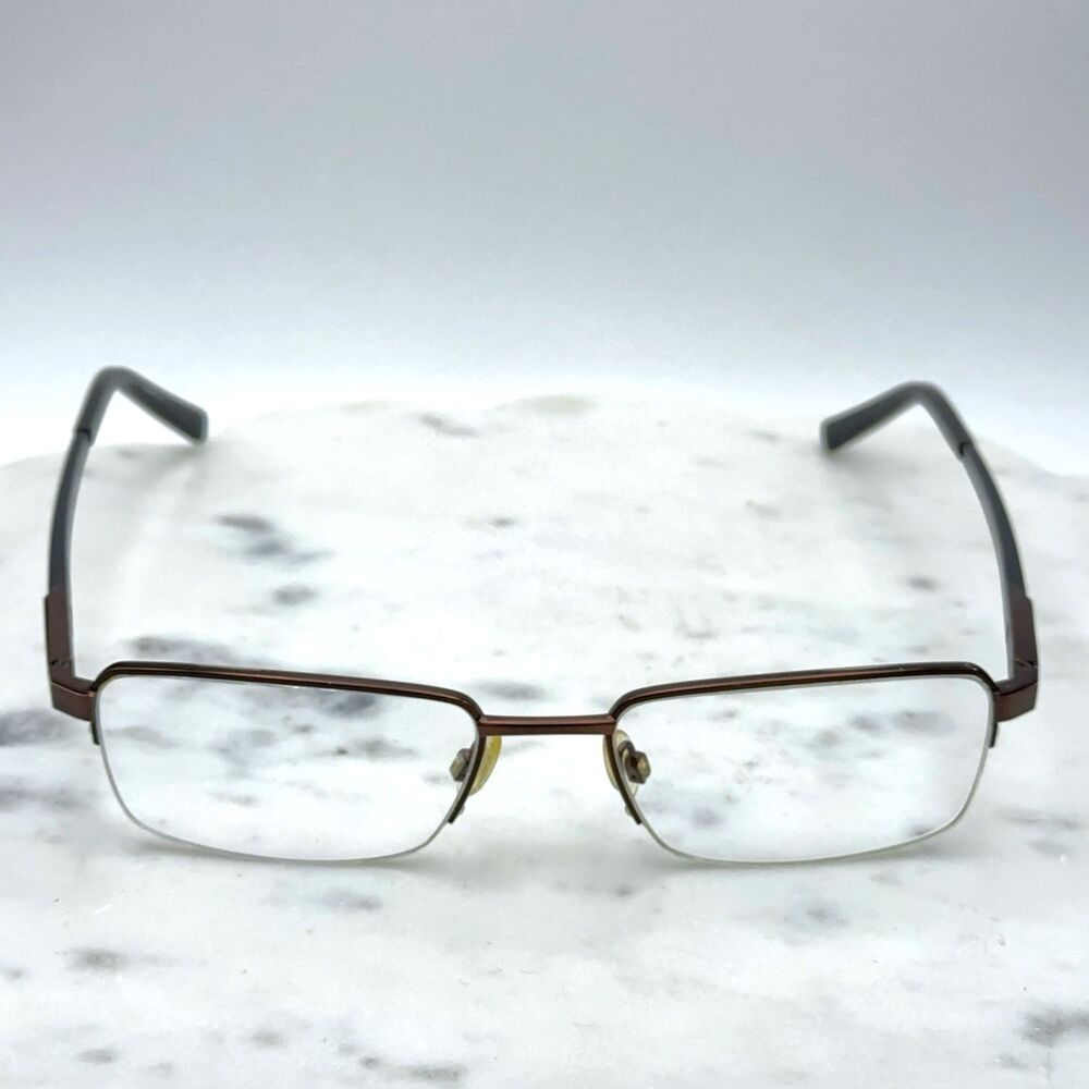 SuperFlex SF 429 C.3 Brown Black Half Rim Eyeglasses Frames Only 53-18-145